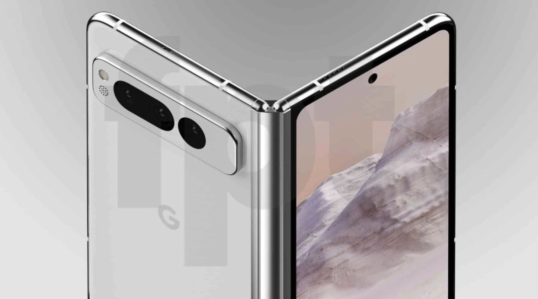 谷歌Pixel Fold 折叠屏手机渲染图曝光，大屏内折设计